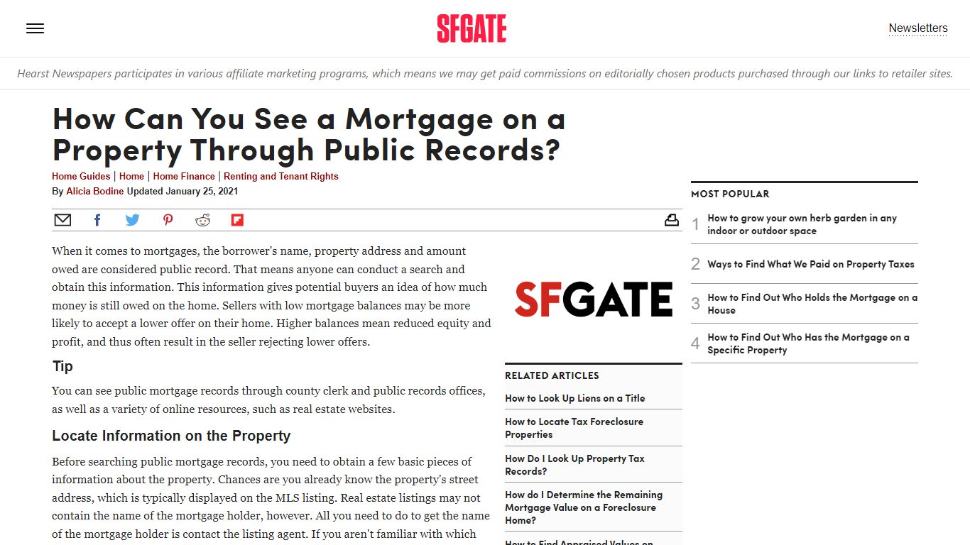 How Can You See a Mortgage on a Property Through Public Records ...